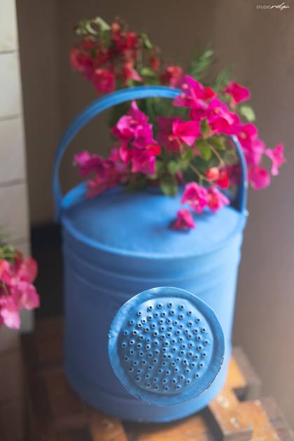 Floral detail and Photo-op — Welcome Lunch decor — Alila Diwa Goa